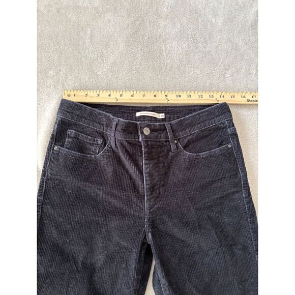Levi's Womens 311 SHAPING SKINNY CORDUROY PANTS  Size 30 Soft‎ Black - Picture 2 of 11